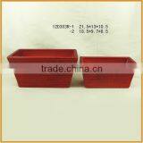 Low Price High Quality China Handmade Rectangle Flower Pot