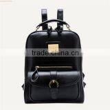 2016 Thread Girls High School Bag for PU Leather Travel Backpack Bag