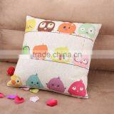 2015 Cotton and Linen Cartoon Cute Bird Sofa Cushion Cover American Country Creative Pillowcase thumbnail-5