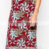Rose Print Long Skirt for Womens Maxi Skirt thumbnail-5