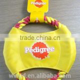 Wholesale nylon flying ring frisbee for dog with customed logo