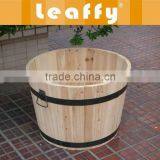 LEAFFY-Wooden Natural Barrel thumbnail-1