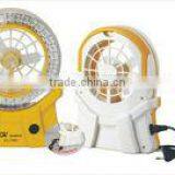 JA-1980 Multi-functional Rechargeable Led Reading Lamp With Mini Fan