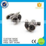 Promotional Metal Gold New Design 3D Owls Fashionable Suit Shirt Cufflinks thumbnail-3