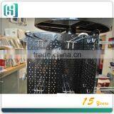 Rotating Display Stand for Mobile Accessories Folding 4 Panel Pegboard Display Unit Cell Phone Case Spinner Rack With Hooks thumbnail-4