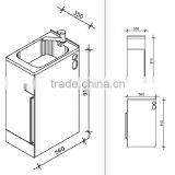 Australia New Zealand Hot Sale Commercial Stainless Steel Laundry Tub Cabinet GR-X3556 thumbnail-2