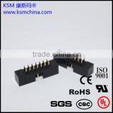 Box Header 2.54mm V/T Black 10~40pin