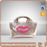 3932 hotsale fashion ladies croco PU hand bag party bags design clutch bag for women