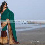 Pink Georgette Designer Saree Embroidery Work thumbnail-6