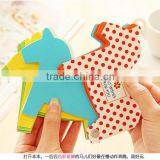 Custom horese shaped notepad sticky note pad