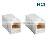RoHS2 RJ45 Cat6 180 Degree Unshielded UTP Straight Keystone Coupler thumbnail-2
