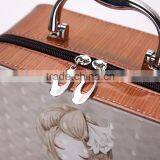 Chinese Factories Wholesale Custom Portable Luxurious Leather Dressing Case, Han Edition Eye Shadow Box thumbnail-3