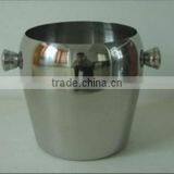 1.0L stainless steel ice bucket with handle