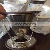 Clever Pour Over Cone Coffee Dripper Stainless Steel Brewer Stand Paperless