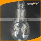 Food Grade 500ml Plastic Light Bulb Bottle With Screw Cap With Hole for Bubble Tea thumbnail-3