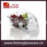 3.5L Transparent Tempered Glass Bowl Set ,glass Crystal Pot thumbnail-6