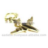 Solid Brass Airplane Key Chain Key Ring Air Plane Keychain thumbnail-2
