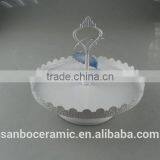 Metal Stand For Cake, 1 Tier Cake Stand for Wedding Banquet, White Wedding Cake Stand thumbnail-1