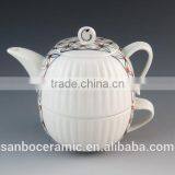 Ceramic Teapot and a Cup in One , Chaozhou Porcelain Teapot Sets With 6 PCS Cups thumbnail-1