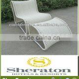 Outdoor Beach Chair Rattan Poolside Sun Lounger Used for Hotel Garden Furniture thumbnail-1