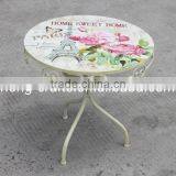 Romantic Folding Metal Round Table thumbnail-1