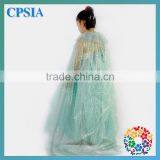 2014 Pretty Girl Dress Latest Blue Aqua Tutu Dress & Headband &Glitter Cape Set Baby Clothes Wholesale Price thumbnail-5