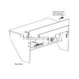 Floating Desk Storage Modern Wall Computer Desk Floating Hanging Shelving Space Saver Wall Mounted Desk thumbnail-6