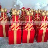 Outdoor FRP Christmas Gift Box Stack thumbnail-1