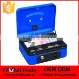 451438 Money Safe Deposit Box Metal Home Security Key Cash Coin Box thumbnail-1