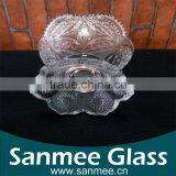 Hot Selling Sunflower Embossed Mini Glass Ice Cream Cup thumbnail-2