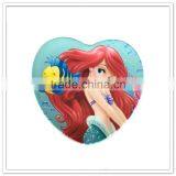 FDA Heart Shaped Princess Printing Restaurant Cheap ps Led Diffuser Plastic Plate thumbnail-1