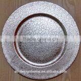SILVER FOIL PP PLASTIC CHARGER PLATE thumbnail-1