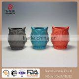 Ceramic Pottery Home/ Garden Vintage Cute Owl Flower Planter Pot thumbnail-1
