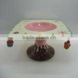 Dolomite Craft Delicious Ceramic Cake Plate for Birthday thumbnail-1