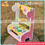 Wholesale Preschool Kids Play Barbecue Wooden Toy Bbq Set New Design Girls Wooden Toy Bbq Set W10C302 thumbnail-2