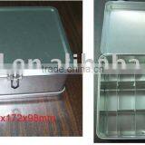 Lunch Tin Box With Compartment Insert for Accessories thumbnail-1