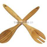 12 Inch Home Bamboo Spoon and Fork