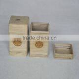 Handmade Natural Wooden Gift Box , Wooden Tea Box , Wooden Box thumbnail-1