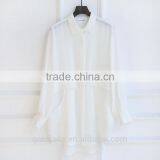 Stand Collar Long Sleeve Tops Latest Fashion Blouse Design for Women thumbnail-2