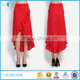 Clothing Wholesale Red Ruffles Latest Fashion Ladies Skirt Suits thumbnail-1