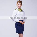 Custom Cotton Skirt And Flight Attendant Shirts thumbnail-3