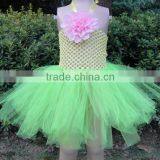 Fancy Dresses for Baby Girl Baby Girls Mini Skirt Crochet Top Tutus With Flower thumbnail-4