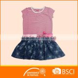 Children Wear Striped Cotton Baby Girl Dress