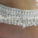 BROAD Anklets Silver Tone BELLS Payal thumbnail-4