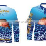 2016 New Style Design Sublimation Fishing Shirt in Italy 100%polyester Mesh Fabric thumbnail-2