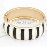 Metallic Solid Stripe Bracelet Zebra Drop Glaze Bracelet thumbnail-1