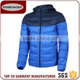 European New Style Contrast Colour Nylon Fabric Down Jacket For Winters Men