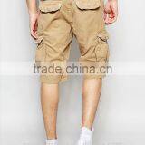 2016 Men's Burmada Style Khaki Twill Cotton Cargo Shorts thumbnail-2