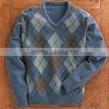 Latest Design Fancy Pullover Knitted Man Wool Sweater thumbnail-3