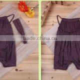 2017 Baby Girl Brown1 Year Old Clothes Rompers With Headband thumbnail-2